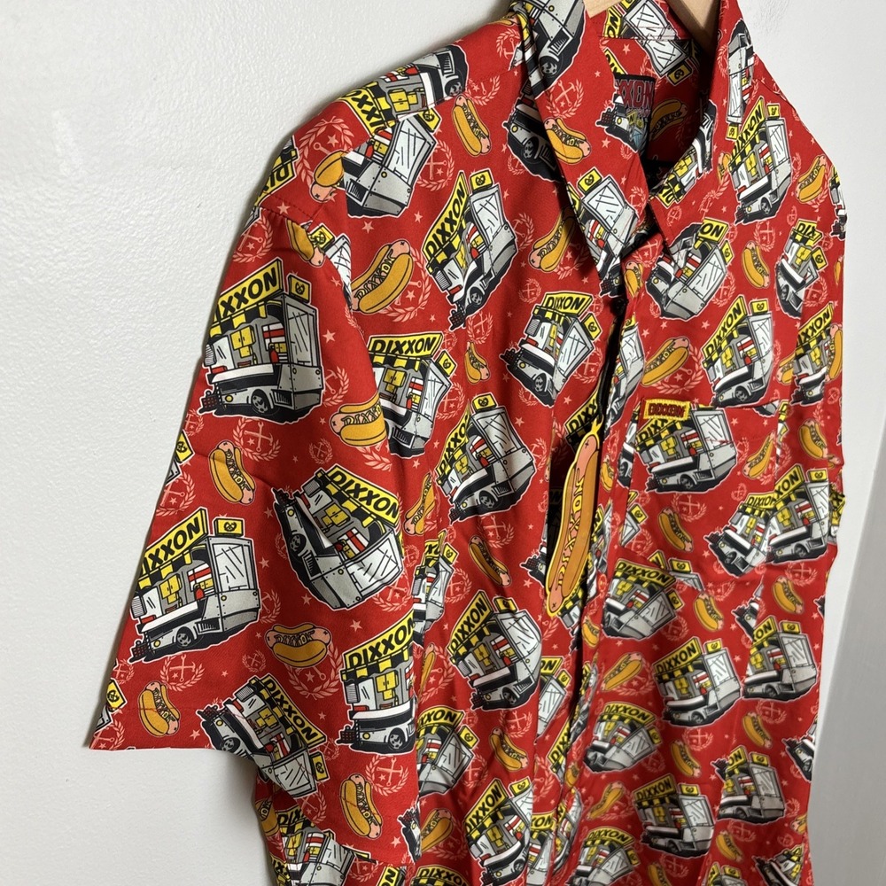 Dixxon Men's XL 'Sausage Fest' Party Blend Shirt Short Sleeve Button-Up NEW - Picture 5 of 13